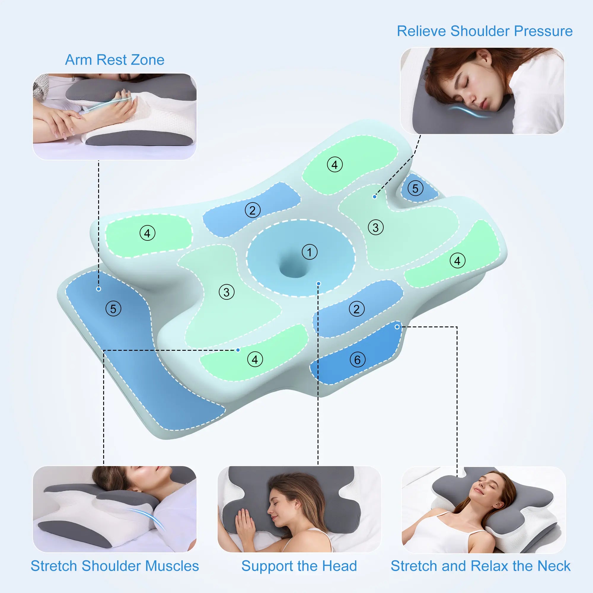 Cooling Memory Neck Pillow