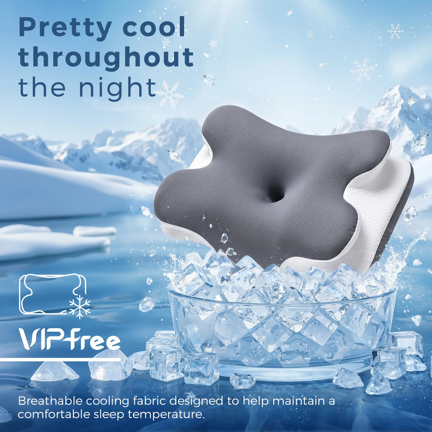 Cooling Memory Neck Pillow - Image 2